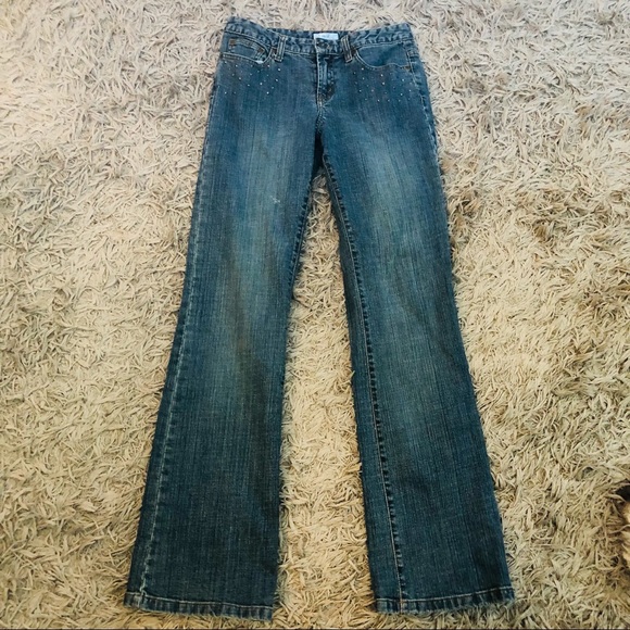 Metro 7 Denim - Metro 7 Flare Embroidered Jeans